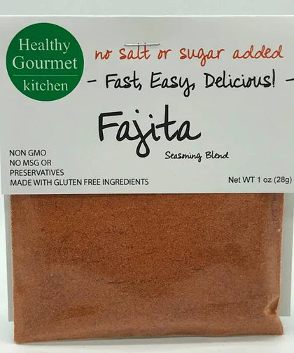 Healthy Gourmet Kitchen Fajita seasoning blend pouch (no salt, no sugar) — Seasonings at Simply Serenity