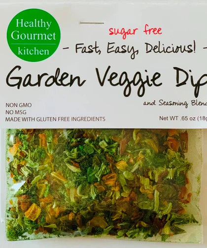 Healthy Gourmet Kitchen sugar-free Garden Veggie dip & seasoning blend — Dip Mixes at Simply Serenity
