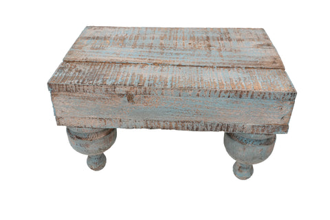 Chula Cake Table Set 3-Display-Reclaimed Wood-Turquoise