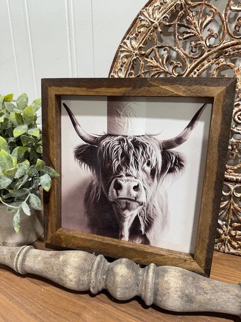 Framed Art - Highland Cow