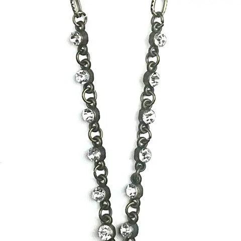 Short Crystal/Chain Tear Drop