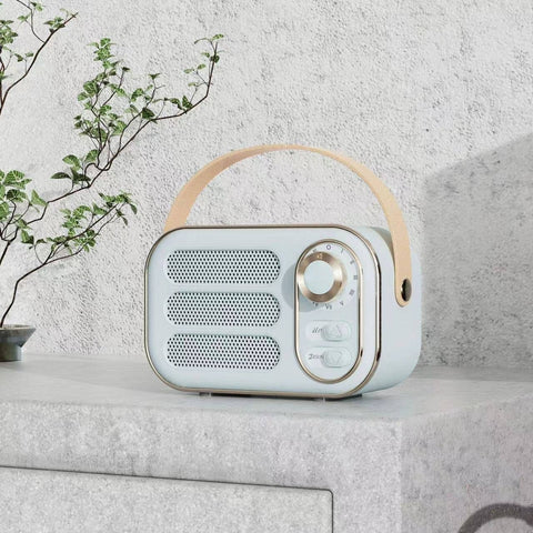 Vintage Bluetooth Speaker - Blue