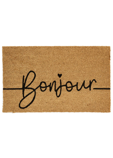 Coir Rug - Bonjour