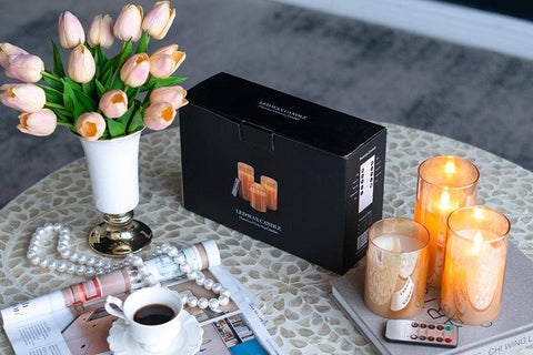 Flameless Candles w/Remote -Amber
