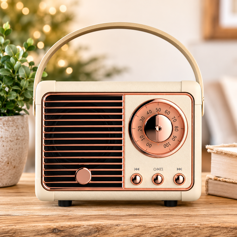 Ivory Vintage Bluetooth Speaker