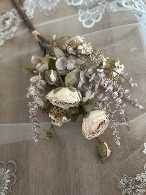 Artificial Mixed Flower Bouquet - Purple