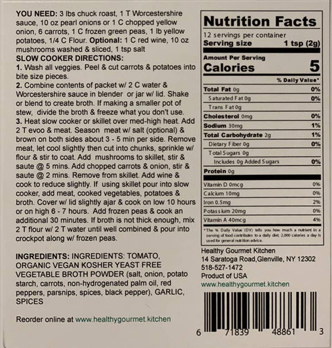 Beef Stew Seasoning Mix