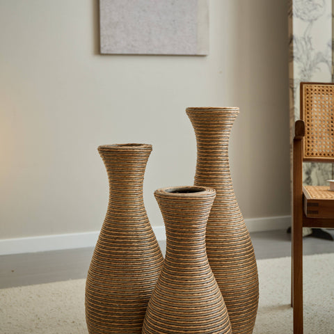 Rattan Floor Vase - Small