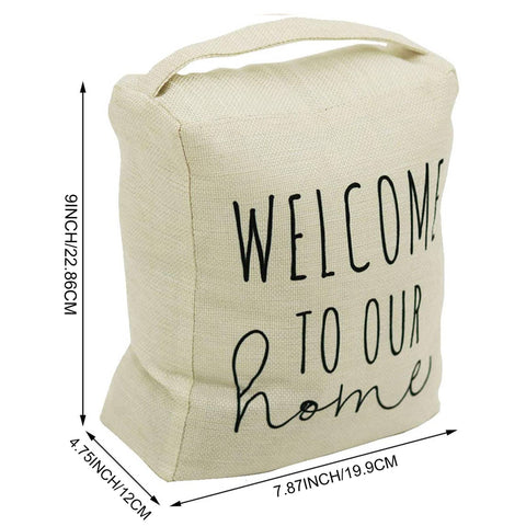 Door Stop with Handle – Welcome