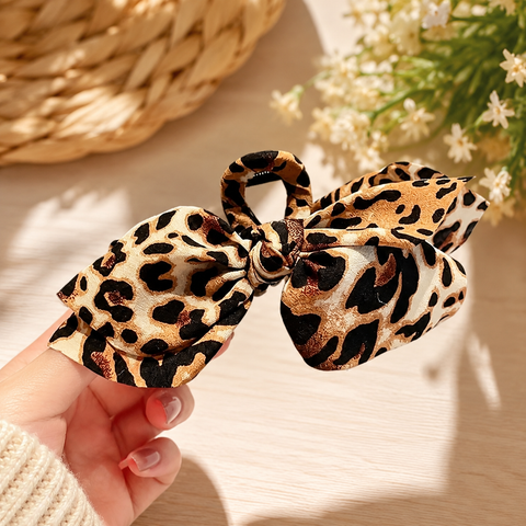 Brown Leopard Hair Claw Clip