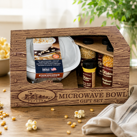 Popcorn Microwave Bowl Gift Set