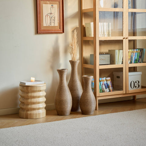 Rattan Floor Vase - Small
