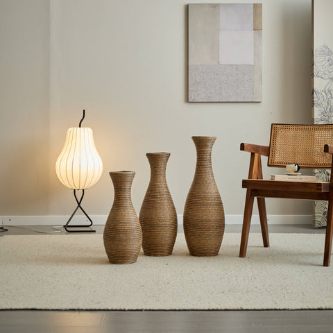 Rattan Floor Vase - Small