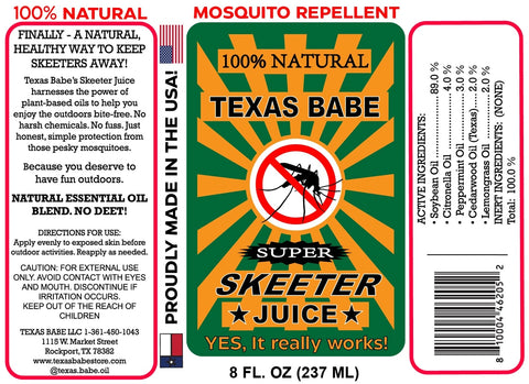 Skeeter Juice Natural Mosquito Repellent