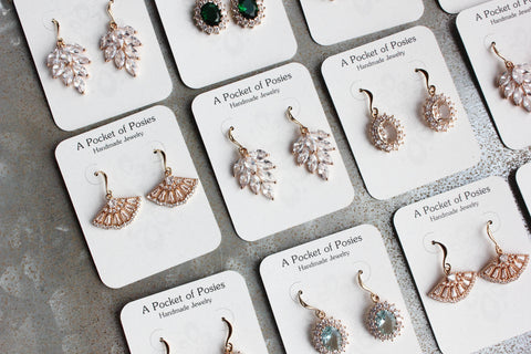 Opal Glass Earrings