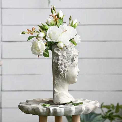 Gray Cement Wall Planter