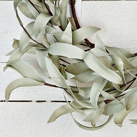Flocked Herb Leaves Wreath