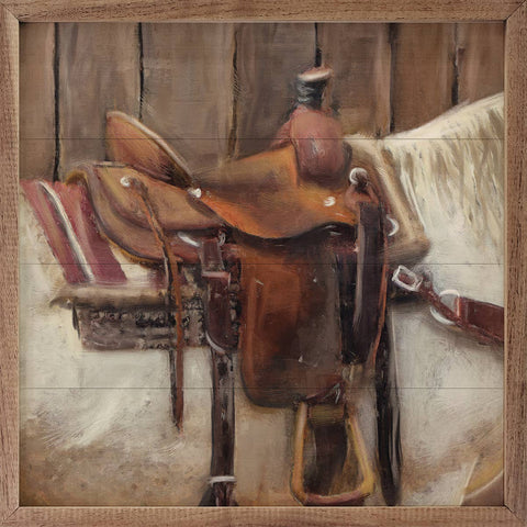 Framed Art - Western Saddle