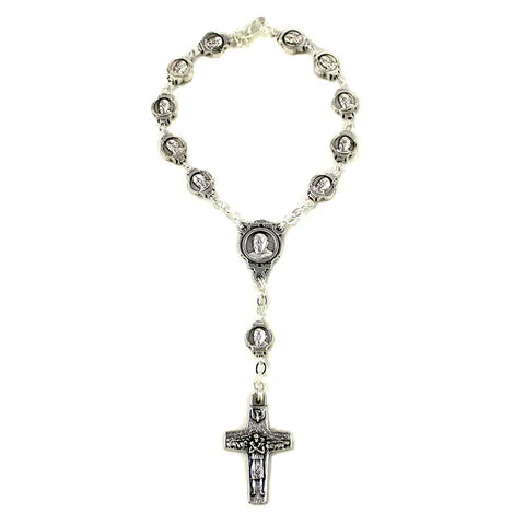 Rosary One Decade Pope Francis Beads Cross By Vedele