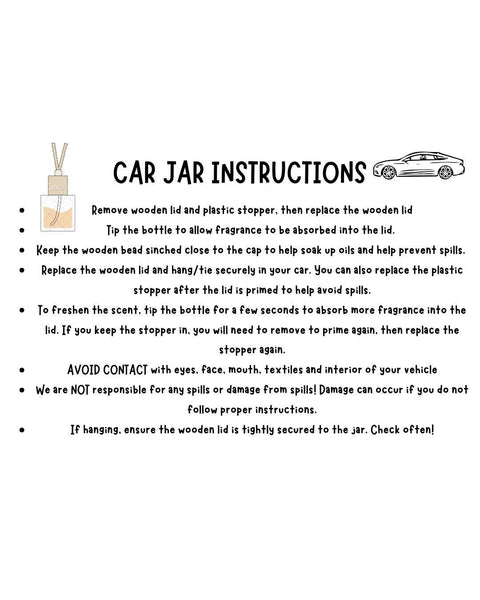 Sunset Citrus Car Fresheners/Car Jar