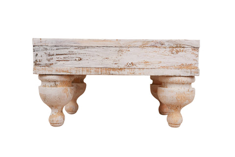Chula Cake Table Set-Display-Reclaimed Wood-Set 3-White
