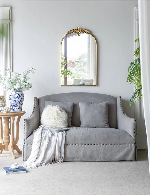 Large Gold Arch Mirror