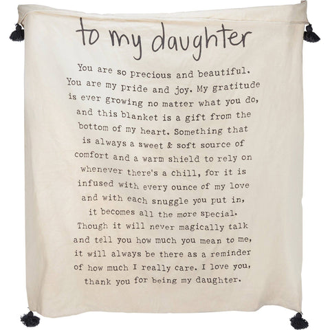 Throw Blanket - To My Daughter