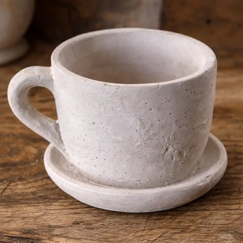 Teacup Cement Planter