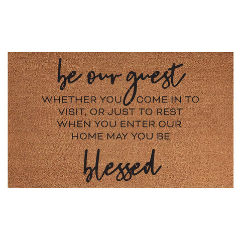 Coir Rug - Be Our Guest