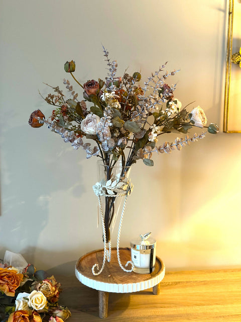 Artificial Mixed Flower Bouquet - Purple