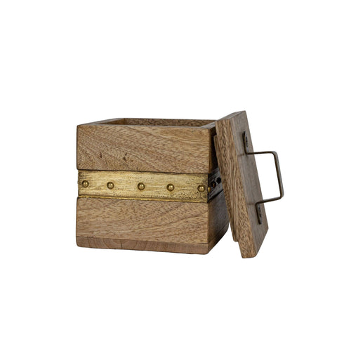 Harlan Brass Jewelry Trinket Box