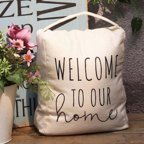 Door Stop with Handle – Welcome
