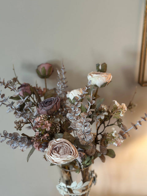 Artificial Mixed Flower Bouquet - Purple
