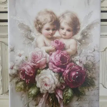 Canvas - Cherub N Roses