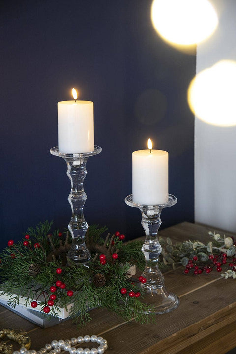 Flameless Candles w/Remote - White