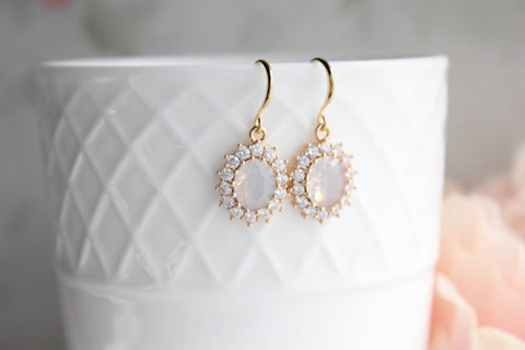 Opal Glass Earrings