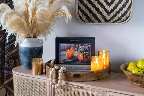 Flameless Candles w/Remote -Amber
