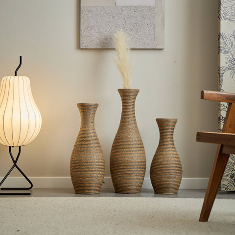 Rattan Floor Vase - Small