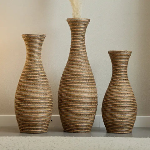 Rattan Floor Vase - Large