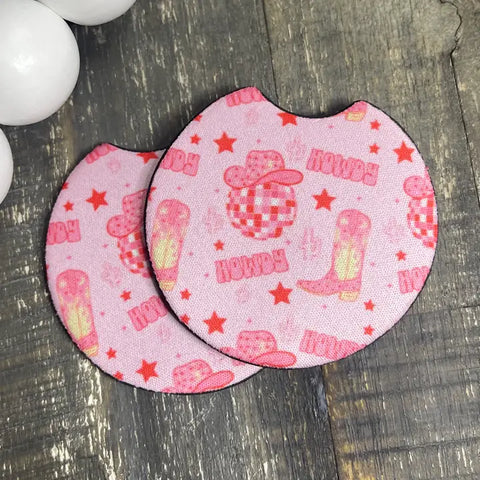 Car Coasters-Howdy Disco Boots
