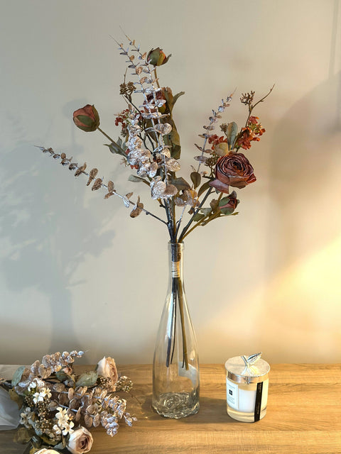 Artificial Mixed Flower Bouquet - Purple