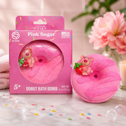 Pink Sugar Donut Bath Bomb