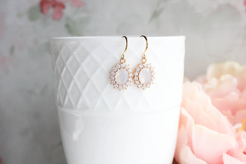 Opal Glass Earrings