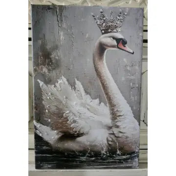 Canvas - Crowned Swan