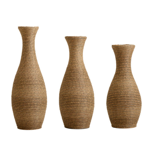 Rattan Floor Vase - Small