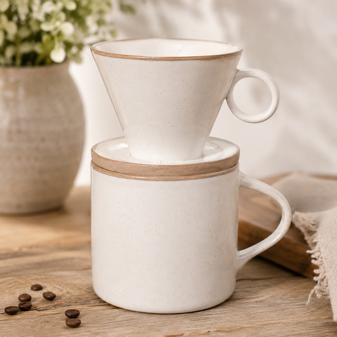 Stoneware Pour Over Coffee Drip Mug