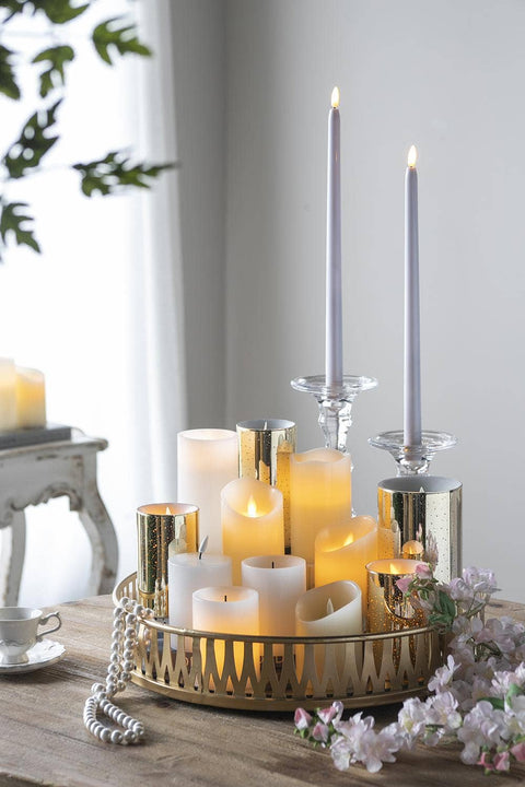 Flameless Candles w/Remote - White