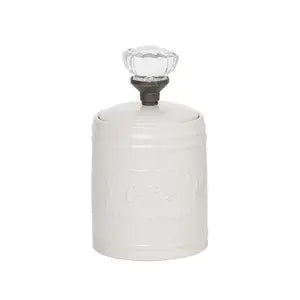 Dolomite Coffee Canisters with Glass Knob