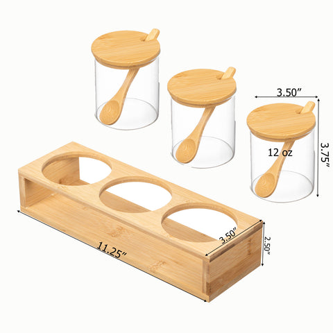 Glass Containers with Bamboo Lids
