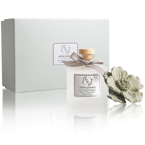 White Jasmine (Green) Ceramic Flower Diffuser